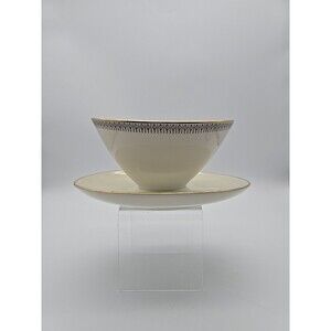 Vintage MCM Winterling Bavaria Germany Rosiom Gravy Bowl Under Plate Fine China